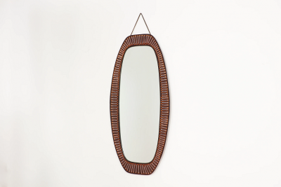 ITALIAN ENAMEL MIRROR