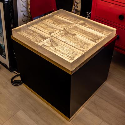 ITALIAN MID CENTURY STYLE ILLUMINATING COFFEE TABLE