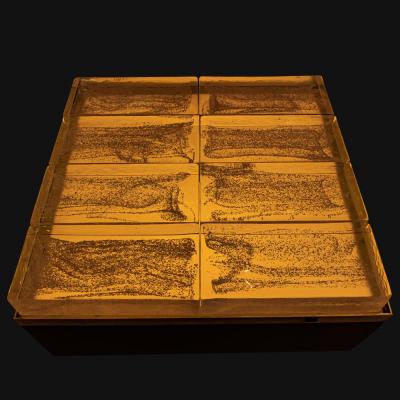 ITALIAN MID CENTURY STYLE ILLUMINATING COFFEE TABLE