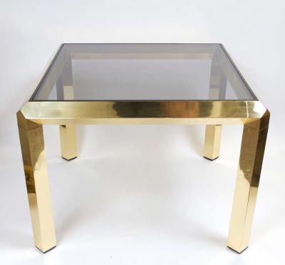 ITALIAN POLISHED BRASS COFFEE TABLE