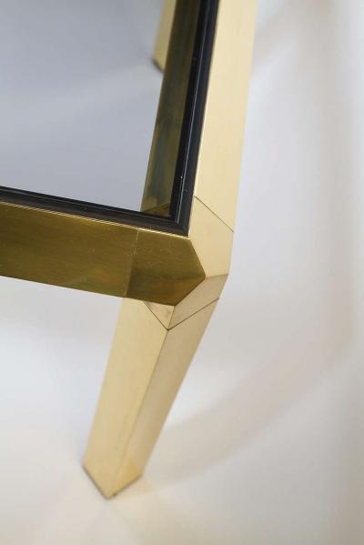 ITALIAN POLISHED BRASS COFFEE TABLE