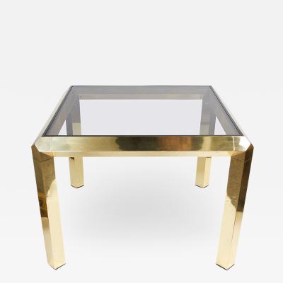 ITALIAN POLISHED BRASS COFFEE TABLE