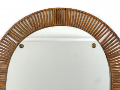ITALIAN RATTAN MIRROR
