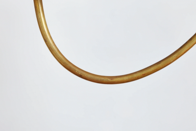 ITALIAN ROPE LEATHER FLOOR LAMP 1950S
