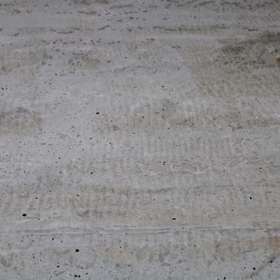 ITALIAN SIDEBOARD IN OAK AND TRAVERTINE MARBLE TOP