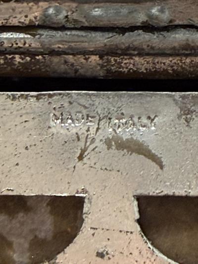 ITALIAN SILVERED BRONZE GONDOLA LANTERN MICA PANELS DOLPHIN BASE FLOOR LAMPS