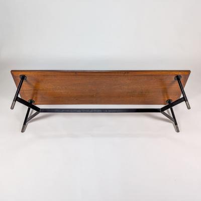 ITALIAN TEAK BENCH TABLE 1970 