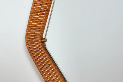 ITALIAN WICKER MIRROR