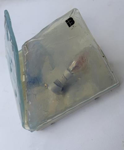 ITRE Sconce Butterfly Opal Murano Glass by ITRE Italy 1970s