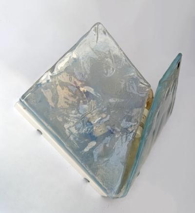 ITRE Sconce Butterfly Opal Murano Glass by ITRE Italy 1970s