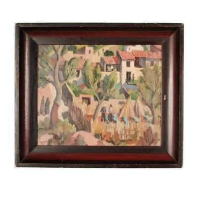 Ian Macnab Ian Macnab Scottish 1890 1967 Talking In Village