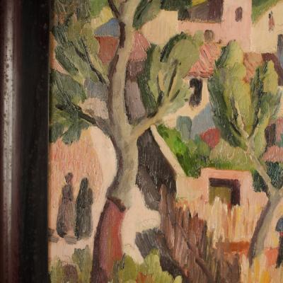 Ian Macnab Ian Macnab Scottish 1890 1967 Talking In Village