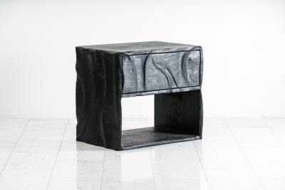 Ian Spencer Ian Spencer Charred Wavy Front Night Stands II UK 2023