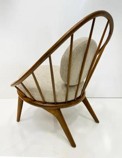 Ib Kofod Larsen 1950s Danish Modern Ib Kofod Larsen for Selig Hoop Chair New Seat Cushions