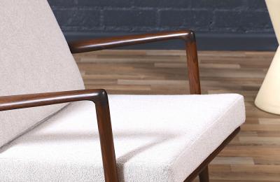 Ib Kofod Larsen Danish Modern Reclining Lounge Chair by Ib Kofod Larsen