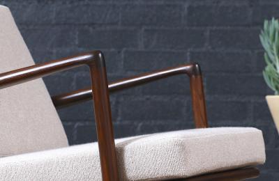 Ib Kofod Larsen Danish Modern Reclining Lounge Chair by Ib Kofod Larsen