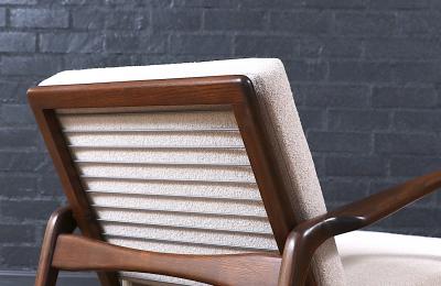 Ib Kofod Larsen Danish Modern Reclining Lounge Chair by Ib Kofod Larsen