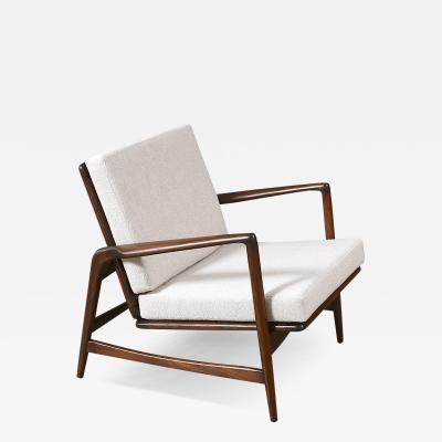 Ib Kofod Larsen Danish Modern Reclining Lounge Chair by Ib Kofod Larsen