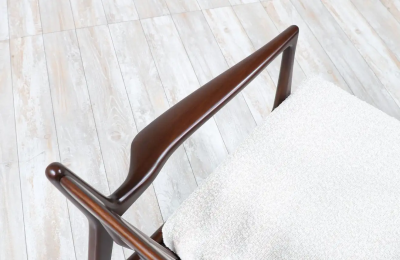 Ib Kofod Larsen Danish Modern Sculpted Lounge Chair by Ib Kofod Larsen