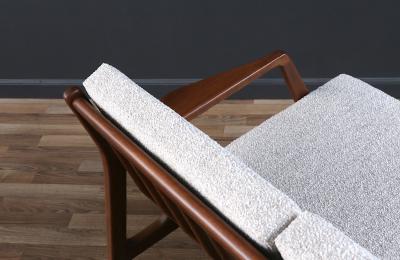 Ib Kofod Larsen Danish Modern Sculpted Sofa by Ib Kofod Larsen