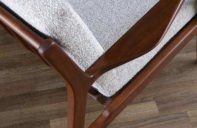 Ib Kofod Larsen Danish Modern Sculpted Sofa by Ib Kofod Larsen