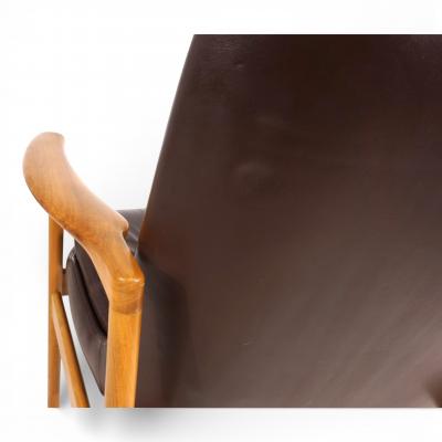 Ib Kofod Larsen Fr scher leather armchair by Ib Kofod Larsen 1960
