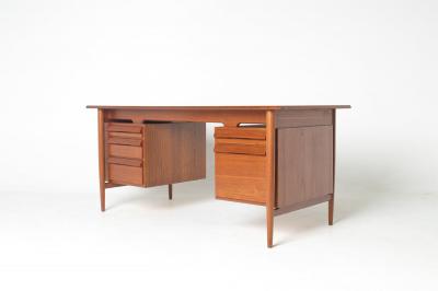 Ib Kofod Larsen Ib Kofod Larsen Danish Modern Teak Executive Desk