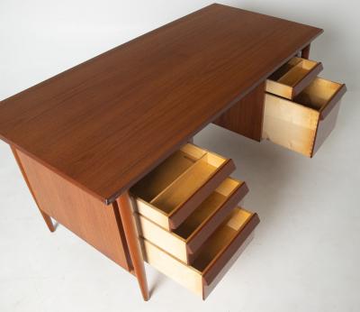 Ib Kofod Larsen Ib Kofod Larsen Danish Modern Teak Executive Desk