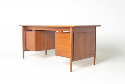 Ib Kofod Larsen Ib Kofod Larsen Danish Modern Teak Executive Desk