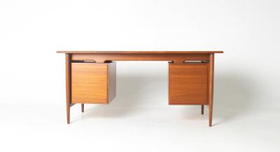 Ib Kofod Larsen Ib Kofod Larsen Danish Modern Teak Executive Desk