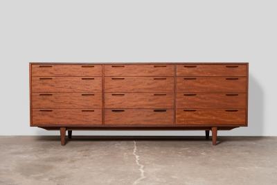 Ib Kofod Larsen Ib Kofod Larsen Danish Modern Twelve Drawer Dresser in Teak 1960s