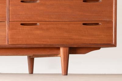 Ib Kofod Larsen Ib Kofod Larsen Danish Modern Twelve Drawer Dresser in Teak 1960s