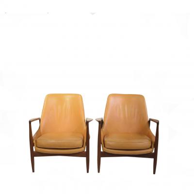 Ib Kofod Larsen Ib Kofod Larsen Easy Chairs Model Seal Produced by OPE in Sweden