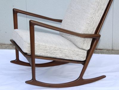 Ib Kofod Larsen Ib Kofod Larsen For Selig Sculptural Rocking Chair