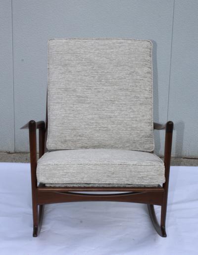 Ib Kofod Larsen Ib Kofod Larsen For Selig Sculptural Rocking Chair