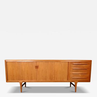 Ib Kofod Larsen Ib Kofod Larsen Teak Credenza with Tambour doors