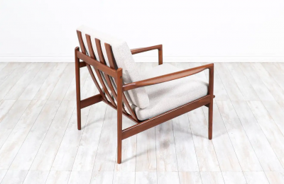 Ib Kofod Larsen Ib Kofod Larsen Walnut Lounge Chair for Selig