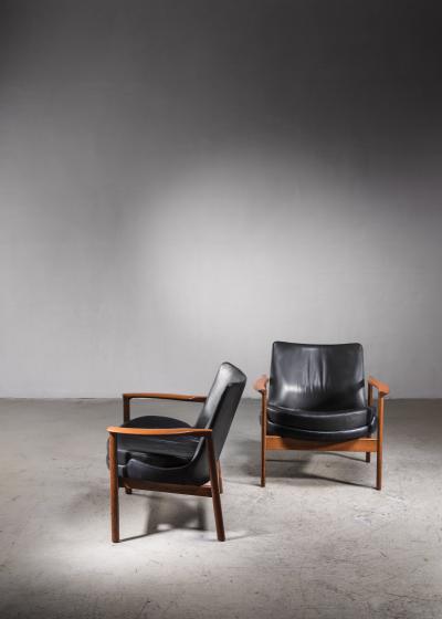 Ib Kofod Larsen Ib Kofod Larsen pair of Elizabeth lounge chairs