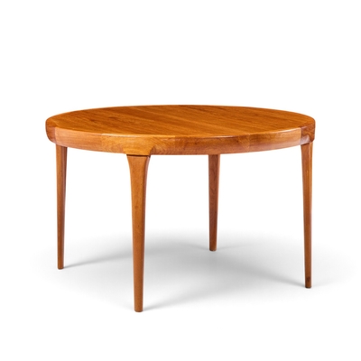 Ib Kofod Larsen Kofod Larsen for Faarup M belfabrik Danish Teak Dining Table with 2 Leaves