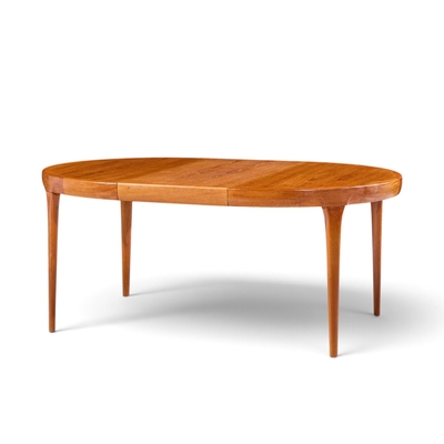 Ib Kofod Larsen Kofod Larsen for Faarup M belfabrik Danish Teak Dining Table with 2 Leaves