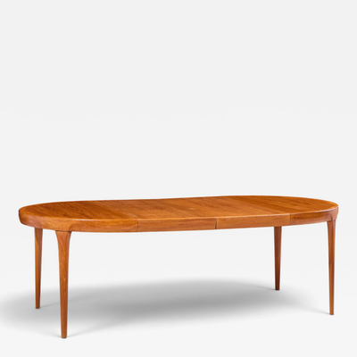 Ib Kofod Larsen Kofod Larsen for Faarup M belfabrik Danish Teak Dining Table with 2 Leaves