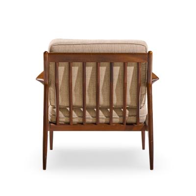 Ib Kofod Larsen Kofod Larsen for Selig Mid Century Danish Lounge Chairs Pair