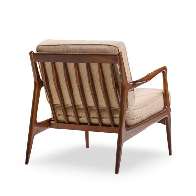 Ib Kofod Larsen Kofod Larsen for Selig Mid Century Danish Lounge Chairs Pair