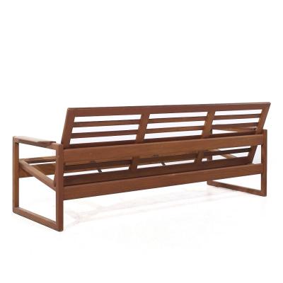 Ib Kofod Larsen Kofod Larsen for Selig Mid Century Danish Teak Sofa