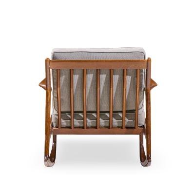 Ib Kofod Larsen Kofod Larsen for Selig Mid Century Danish Walnut Rocking Lounge Chair