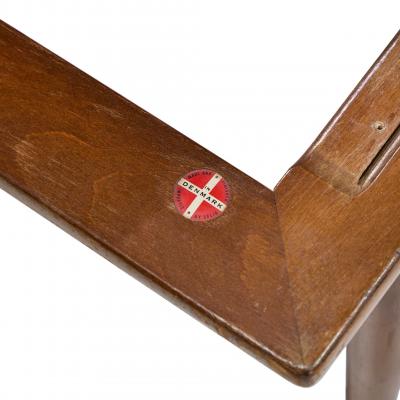 Ib Kofod Larsen Kofod Larsen for Selig Mid Century Walnut Chaise Lounge Chair