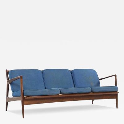 Ib Kofod Larsen Kofod Larsen for Selig Mid Century Walnut Sofa