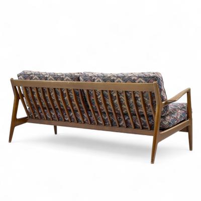 Ib Kofod Larsen Kofod Larsen for Selig Mid Century Walnut Sofa