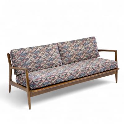 Ib Kofod Larsen Kofod Larsen for Selig Mid Century Walnut Sofa