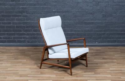 Ib Kofod Larsen Mid Century Reclining Lounge Chair by Ib Kofod Larsen for Selig